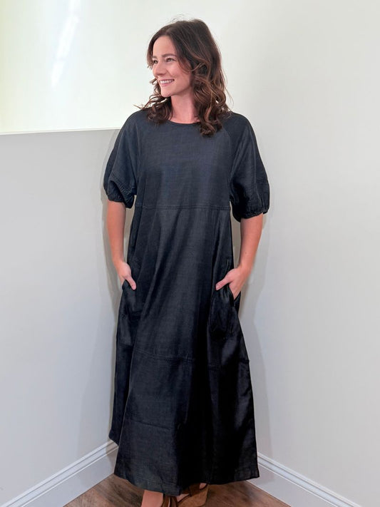 UNCLE FRANK - Dark denim dress