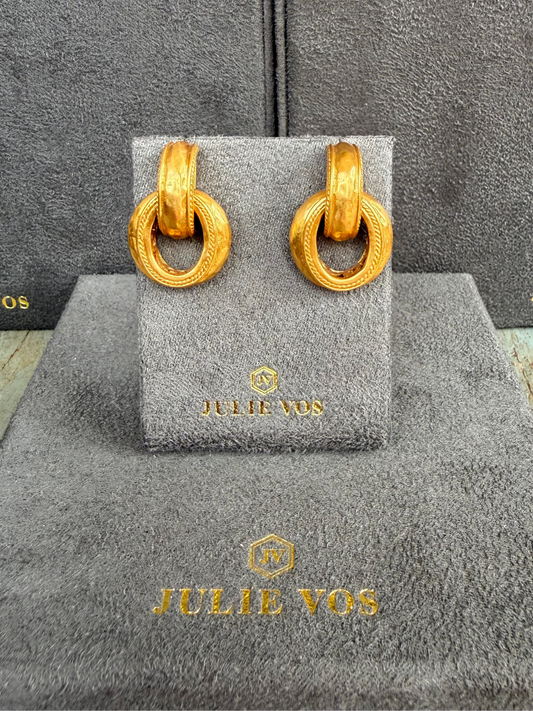 JULIE VOS Gold Stacked Hoop