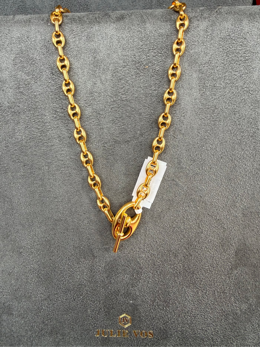 JULIE VOS Gold Link Necklace