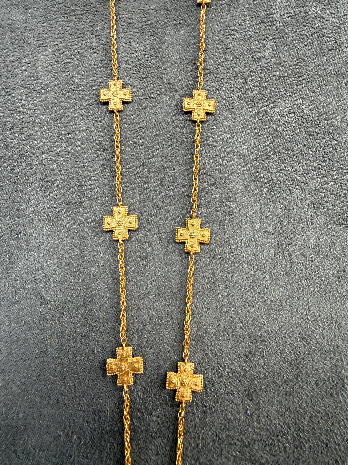 JULIE VOS Small Emblem Gold Necklace