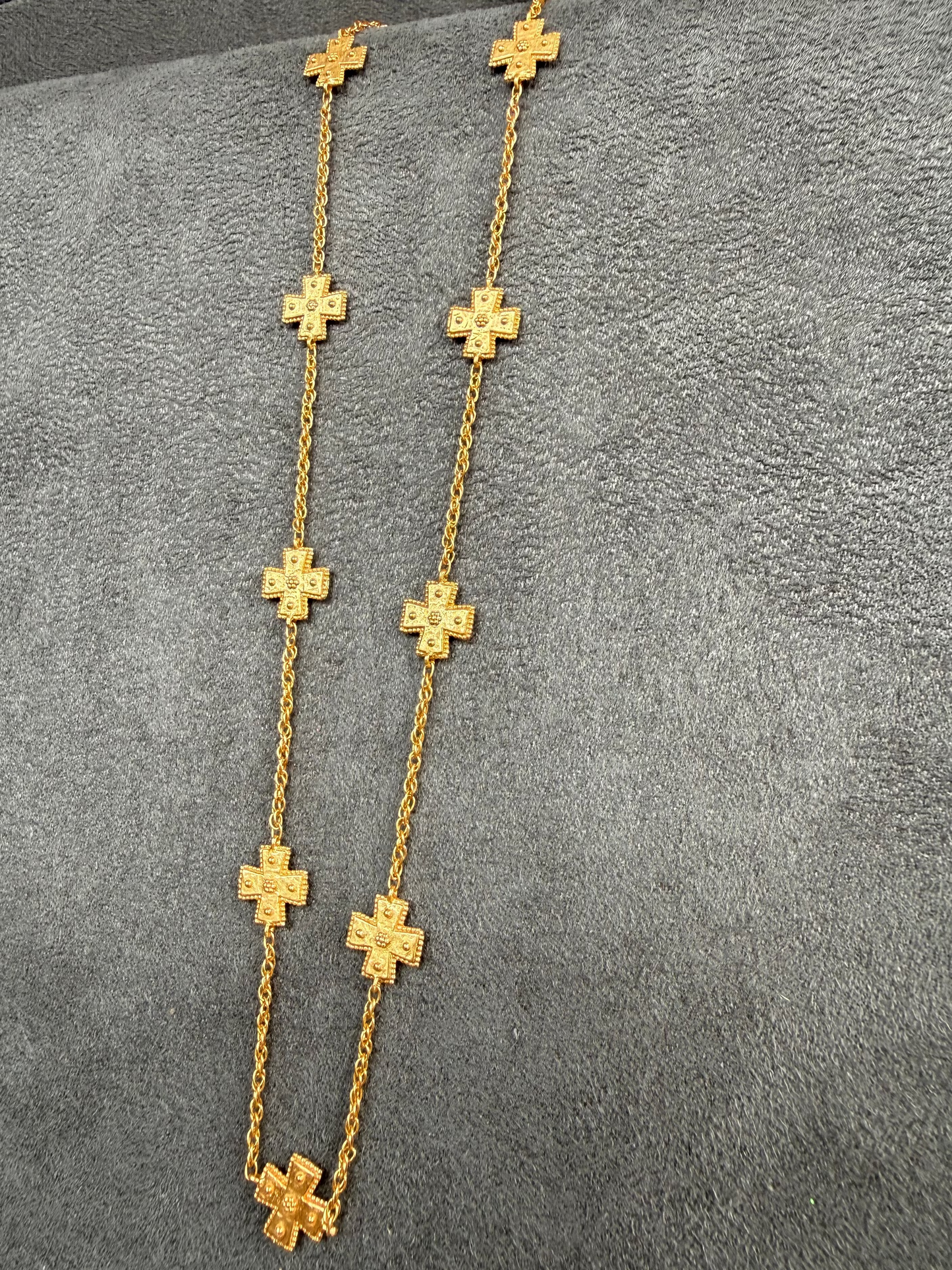 JULIE VOS Small Emblem Gold Necklace
