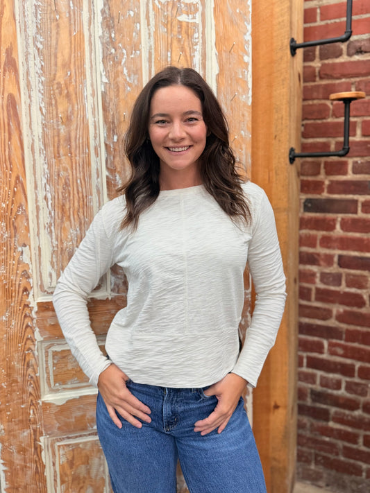 ERIN GRAY Celia Oyster Long Sleeve