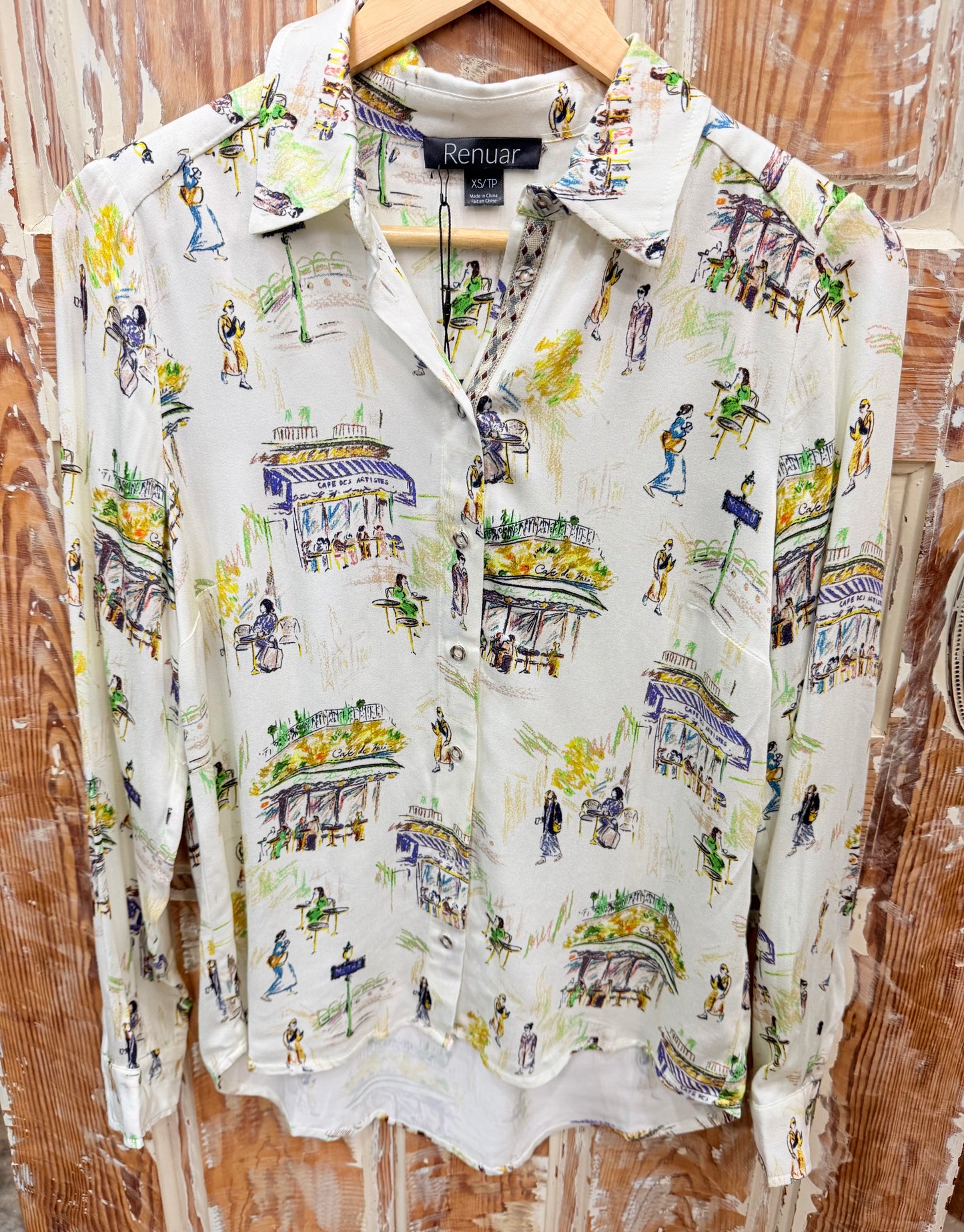 RENUAR Italy City Scene Button Down