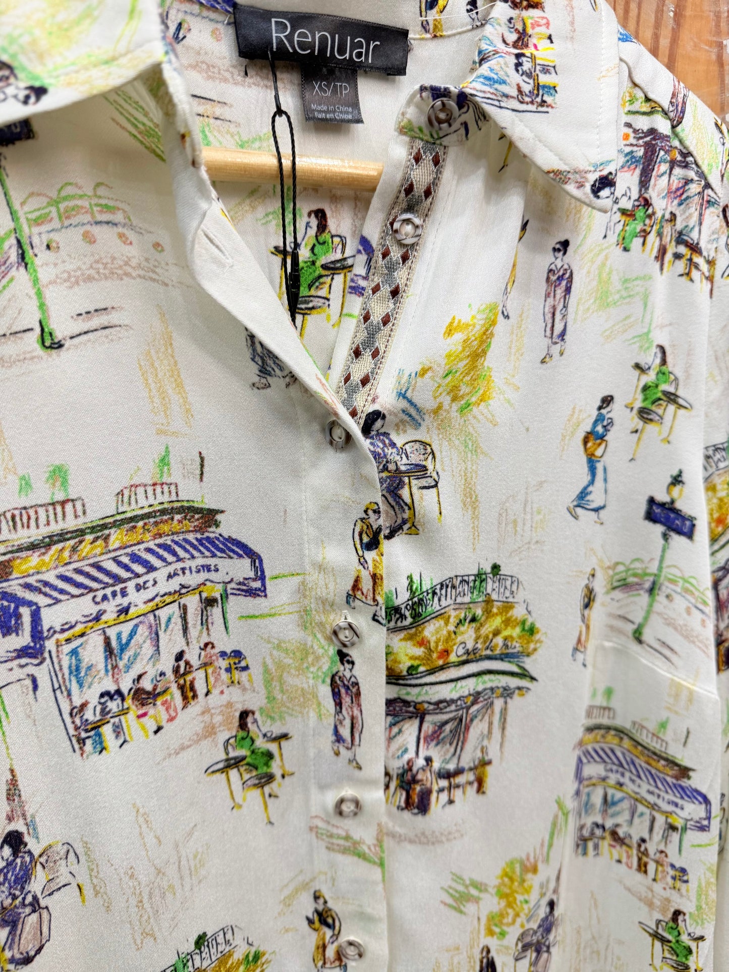RENUAR Italy City Scene Button Down