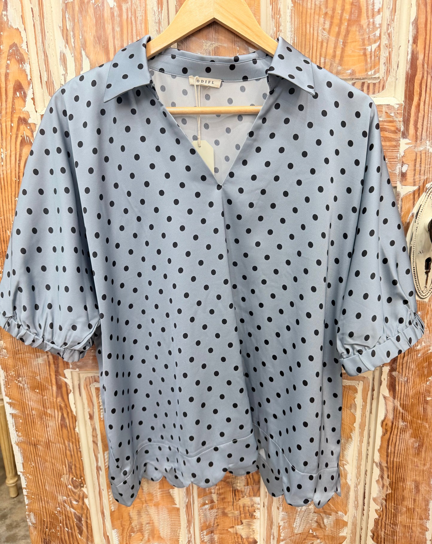 JODIFL Scallop Edged Blouse